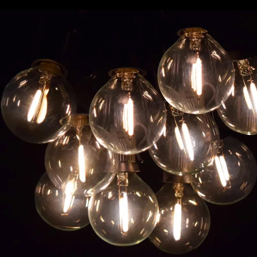 Lampat String Lights, LED 25 Light Bulbs 25Ft G40 Globe String Lights with Bulbs for Indoor/Outdoor Commercial Decor - Image 3